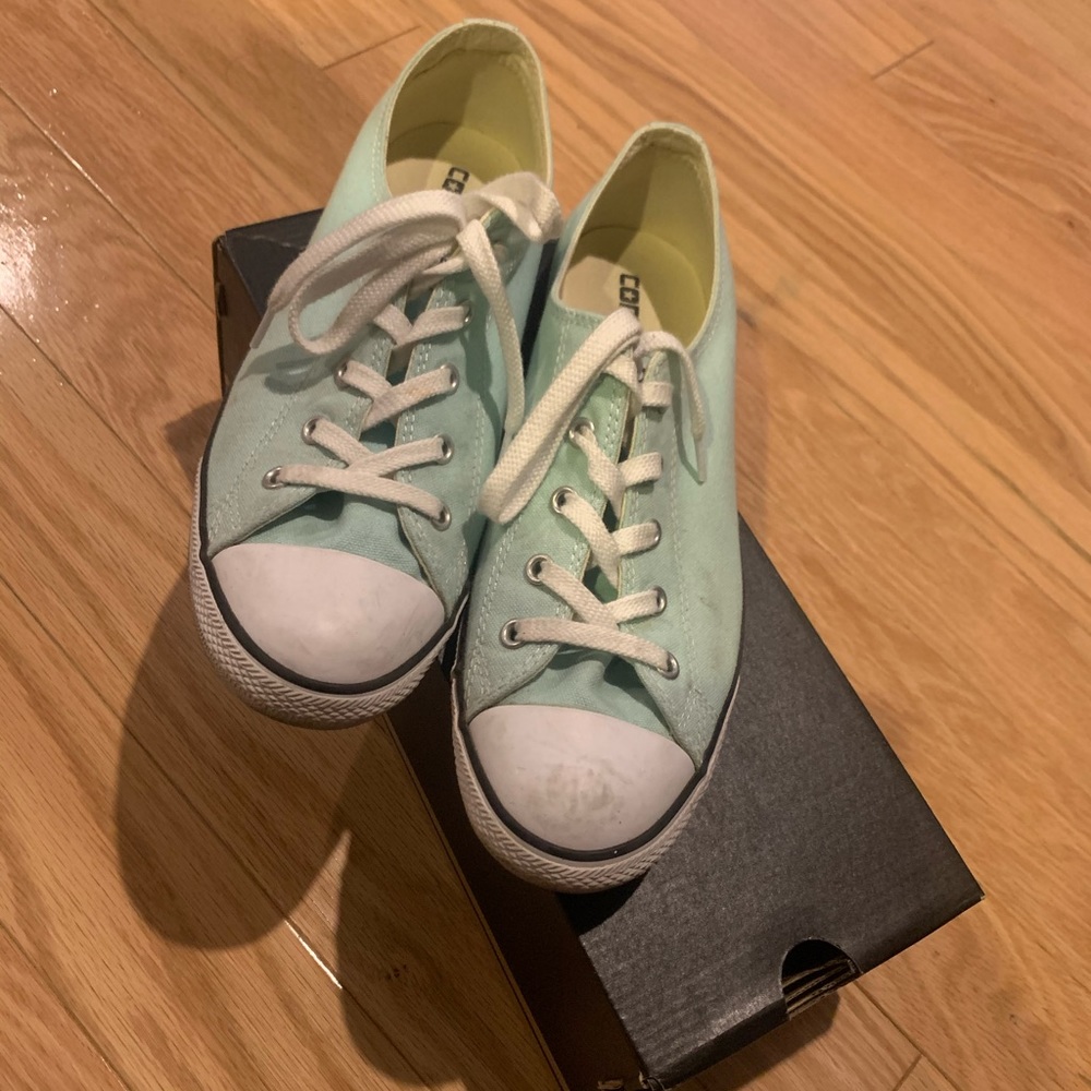 Aqua blue converse